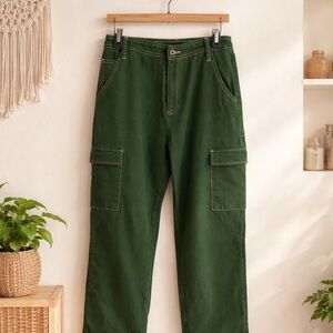 Sandy Liang Dark Green Cargo Trousers